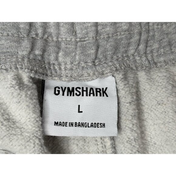 GymShark Crest Joggers Men's Size Large Sweatpants Gray Tapered Fit Drawstring - Picture 7 of 14
